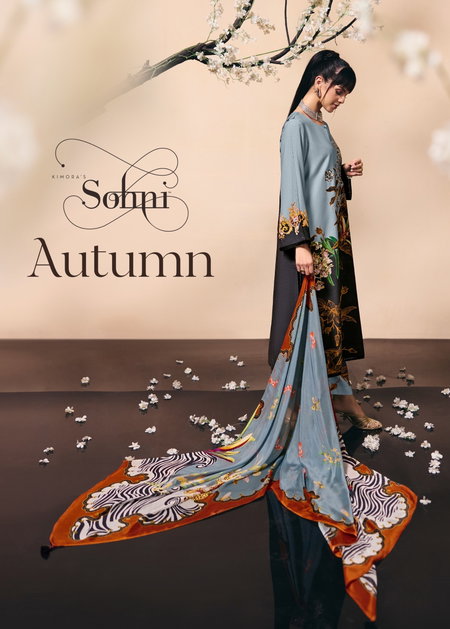 Autumn By Kimora Sohni Muslin Ladies Designer Salwar Suits Wholesale Market In Surat